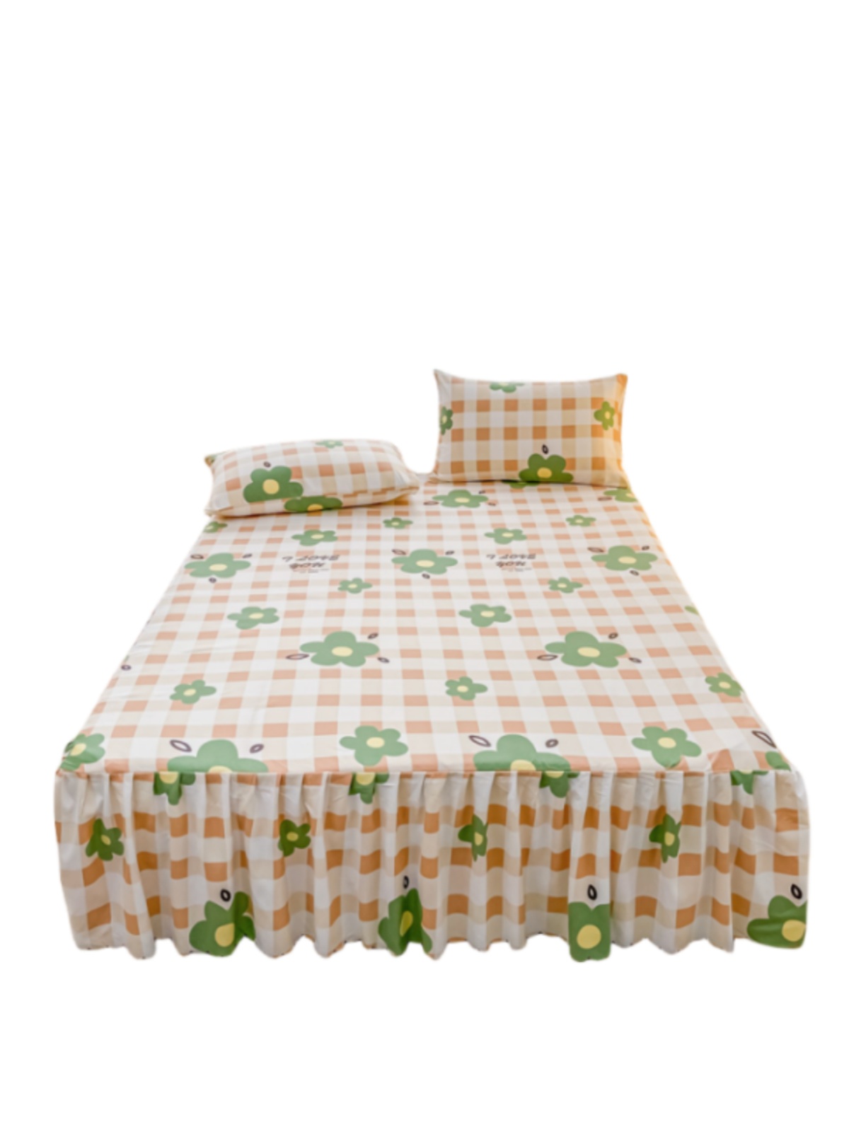 新款韩式磨毛防滑床裙床罩单件花边款防尘罩床单三件套,淘宝优惠券,粉丝福利购,淘宝优惠卷