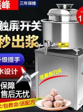 28型肉丸机不锈钢福鼎肉片绞肉机商用肉丸打浆机鱼丸机肉泥机打