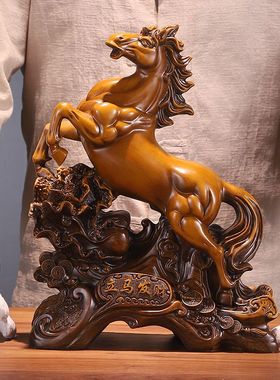 马到成功摆件招财风水工艺品生肖马家里客厅办公室老板桌上装饰品