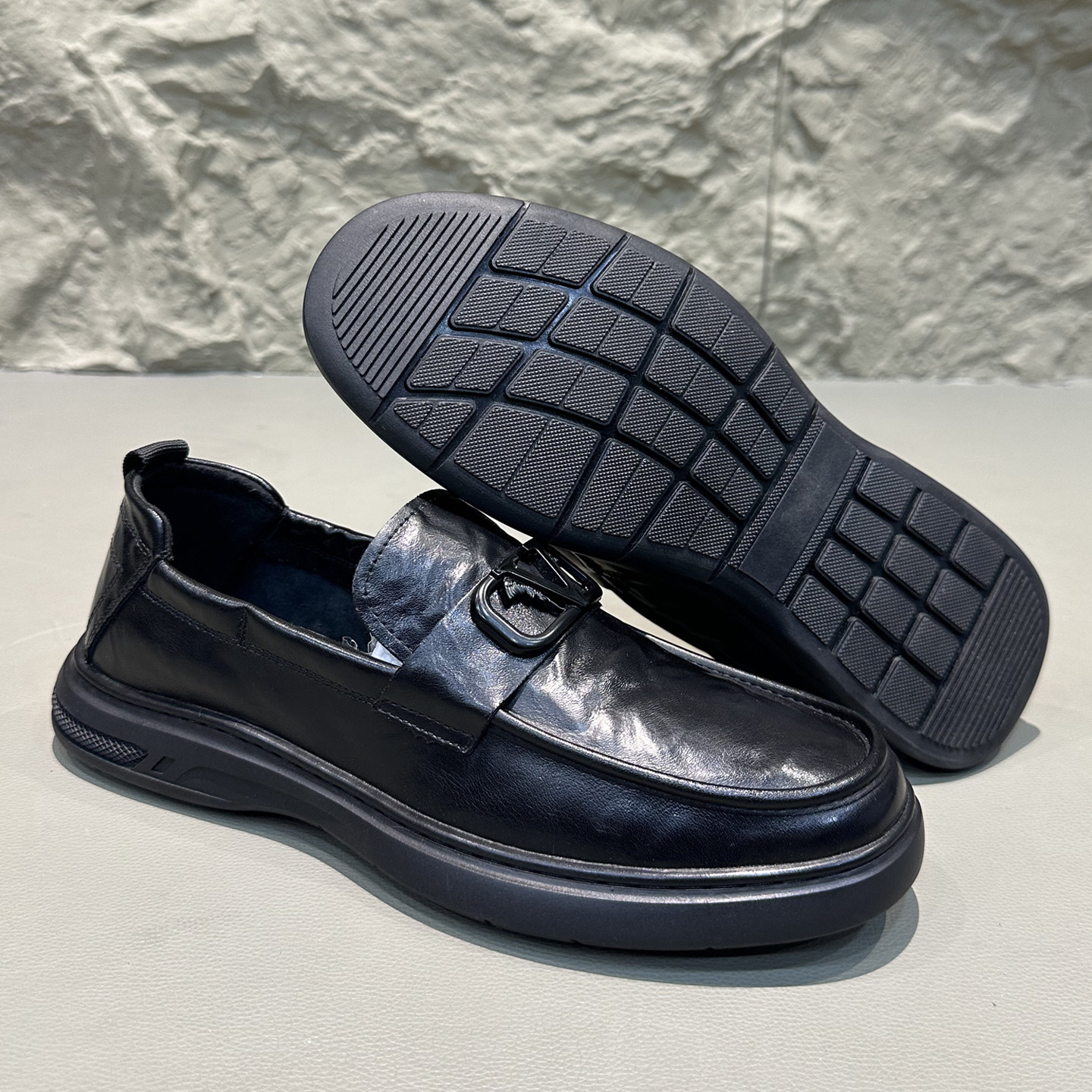 豆豆鞋男2025秋季新款真皮商务休闲皮鞋软底一脚蹬欧洲站乐福鞋子,淘宝优惠券,粉丝福利购,淘宝优惠卷