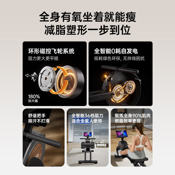 Youmei Magnetic Control Dual Silent Super Sensing Direct Drive Rowing Machine