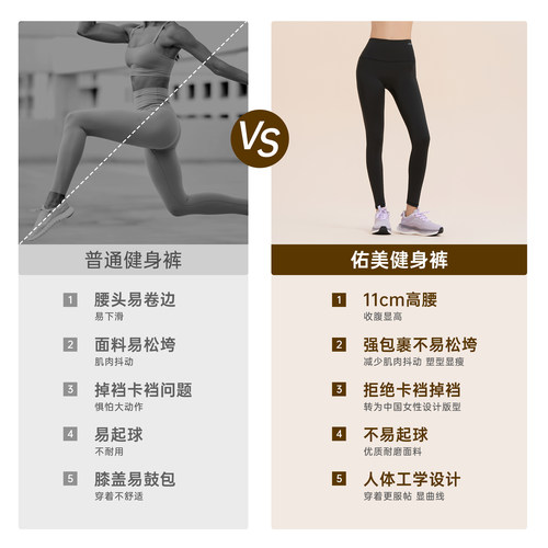 佑美鲨鱼裤女外穿2026春夏季新款高腰提臀收腹加绒健身打底瑜伽裤 - 图2
