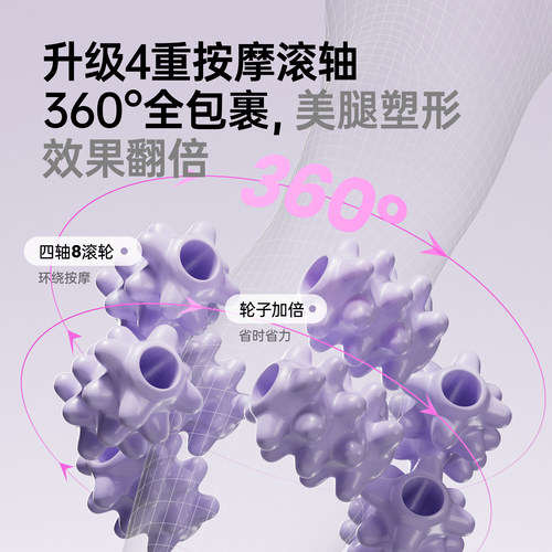 佑美腿部按摩器按摩滚轮小腿肌肉放松器经络疏通神器滚腿瘦腿神器 - 图1