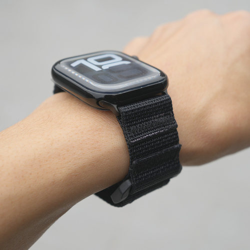 肥熊适用于Apple watch手表S11/S10/S9/Ultra/1/2/3  44/45/46/49mm MC迷彩回环式战术尼龙速干表带腕带 - 图3