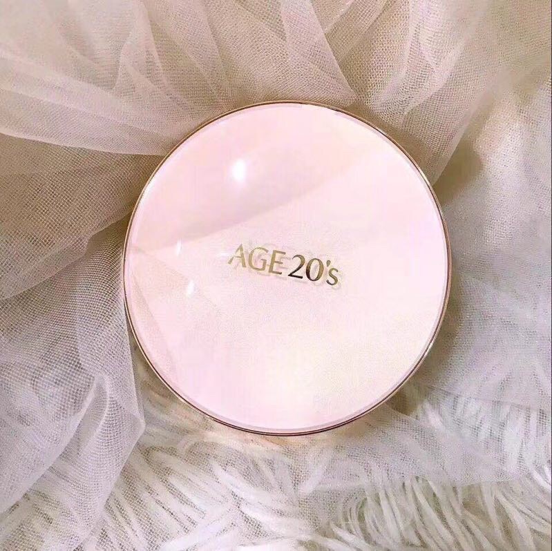 韩国正品AGE20’s爱敬新款水光精华气垫遮瑕湿润BB粉底霜带替换装 - 图0