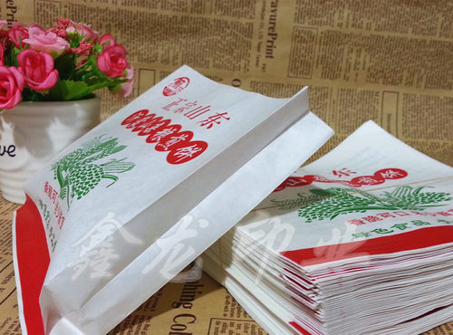 正宗山东沂蒙山杂粮煎饼纸袋子食品包装袋订做 小吃防油纸袋定做 - 图0