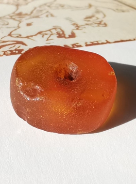 9452【非洲老琥珀饼珠】