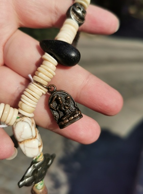 15345 藏传老高级白108手持