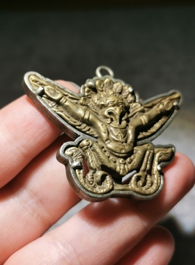 13639  藏传老利马铜大鹏展翅吊坠
