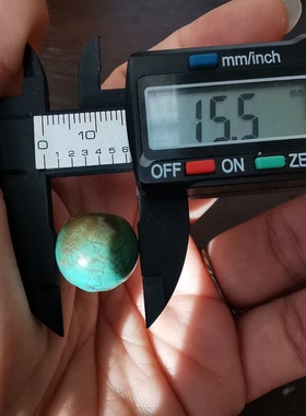 13977藏传老绿松车轱辘珠 单珠顶珠文玩配饰多宝手串隔珠古董珠子