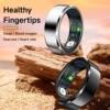 New R6 smart ring heart rate blood oxygen sleep monitoring tracking ring IP68 waterproof health photography multi-function