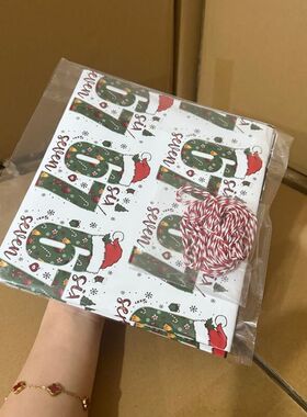 跨境亚马逊新67 Meme Christmas  Gift Wrap米姆圣诞节礼品包装纸