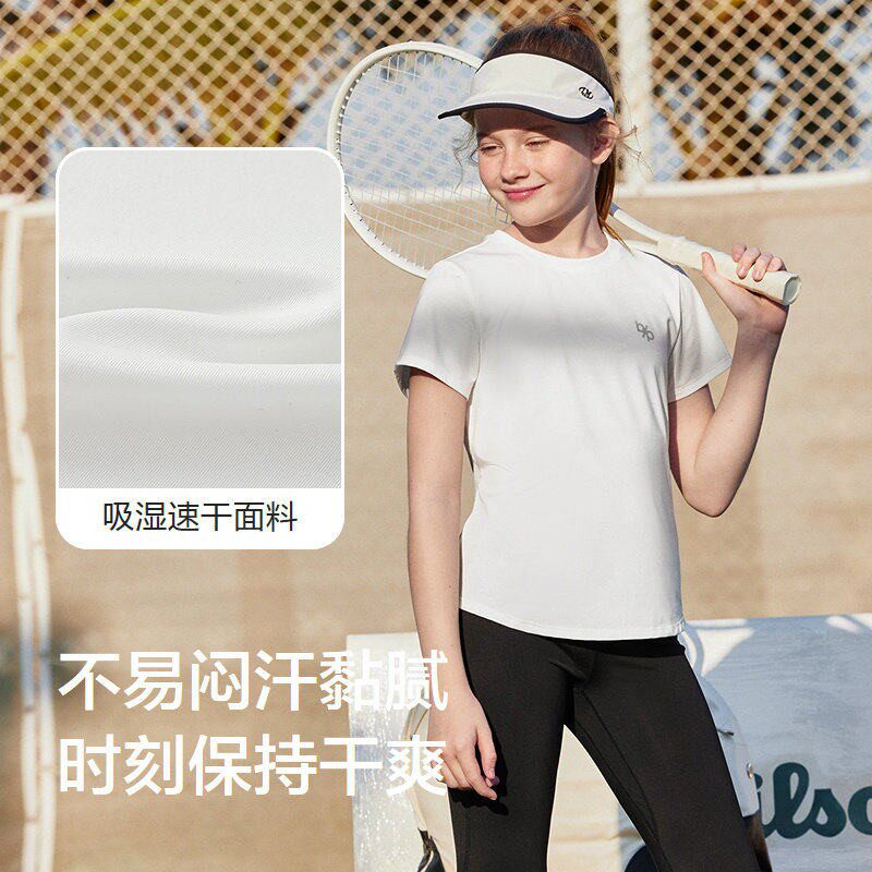 巴拉巴拉儿童短袖t恤中大童运动上衣男女童速干衣儿童透气半袖 巴拉巴拉儿童短袖t恤中大童运动上衣男女童速干衣儿童透气半袖