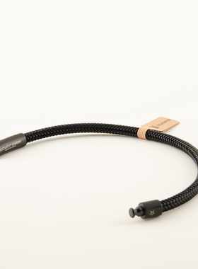 中性原创设计编织不锈钢手镯男女时尚百搭简约快拆扣手链手环