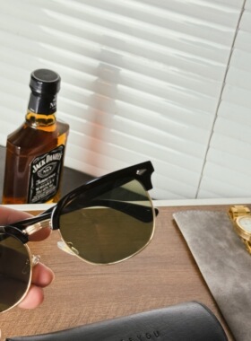 太川防紫外线半框潮男复古太阳镜