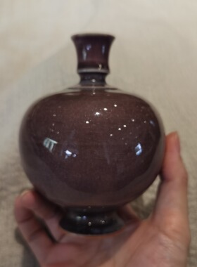 手作花瓶开片窑变釉孤品手作