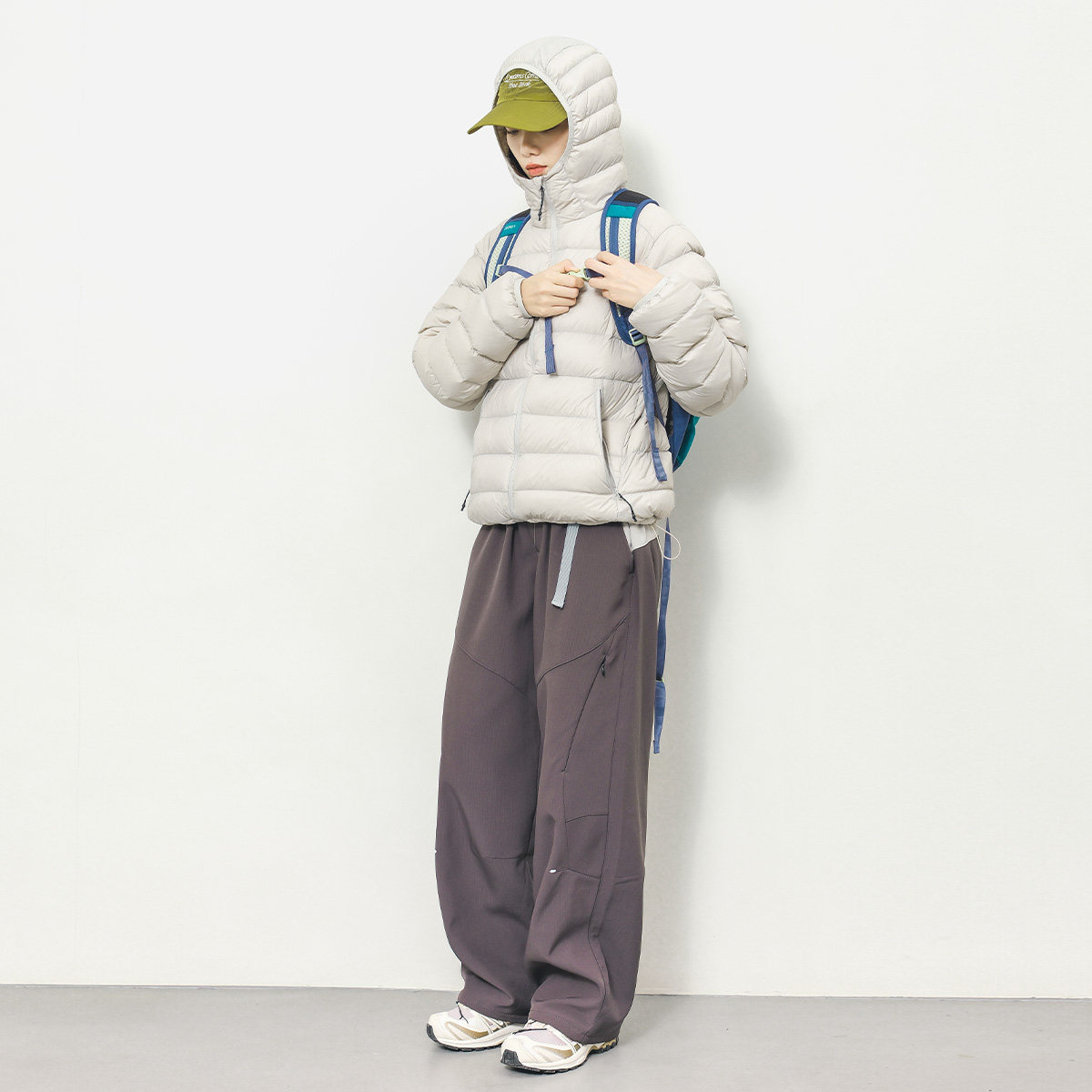 2025户外加绒加厚工装裤男女山系拼色防泼水直筒休闲裤保暖长裤,淘宝优惠券,粉丝福利购,淘宝优惠卷