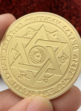 希腊镀金埃及艳后把玩硬币金币