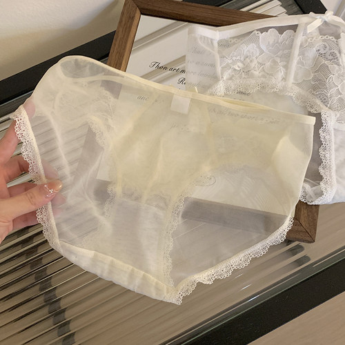 夜色浪漫~女生性感纯欲镂空蕾丝女士内裤2025新款夏季薄款纯棉裆 - 图2