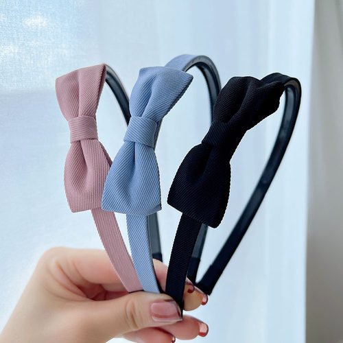 蝴蝶结带齿防滑发箍女头箍压发卡发捆头饰儿童秋冬可爱碎发窟头窟 - 图1