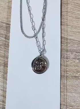 不锈钢双链条男女通用刻字