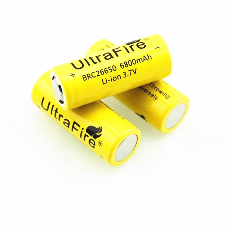 神火UltraFire26650大容量6800MAH3.7v手电筒锂离子充电电池4.2v - 图0