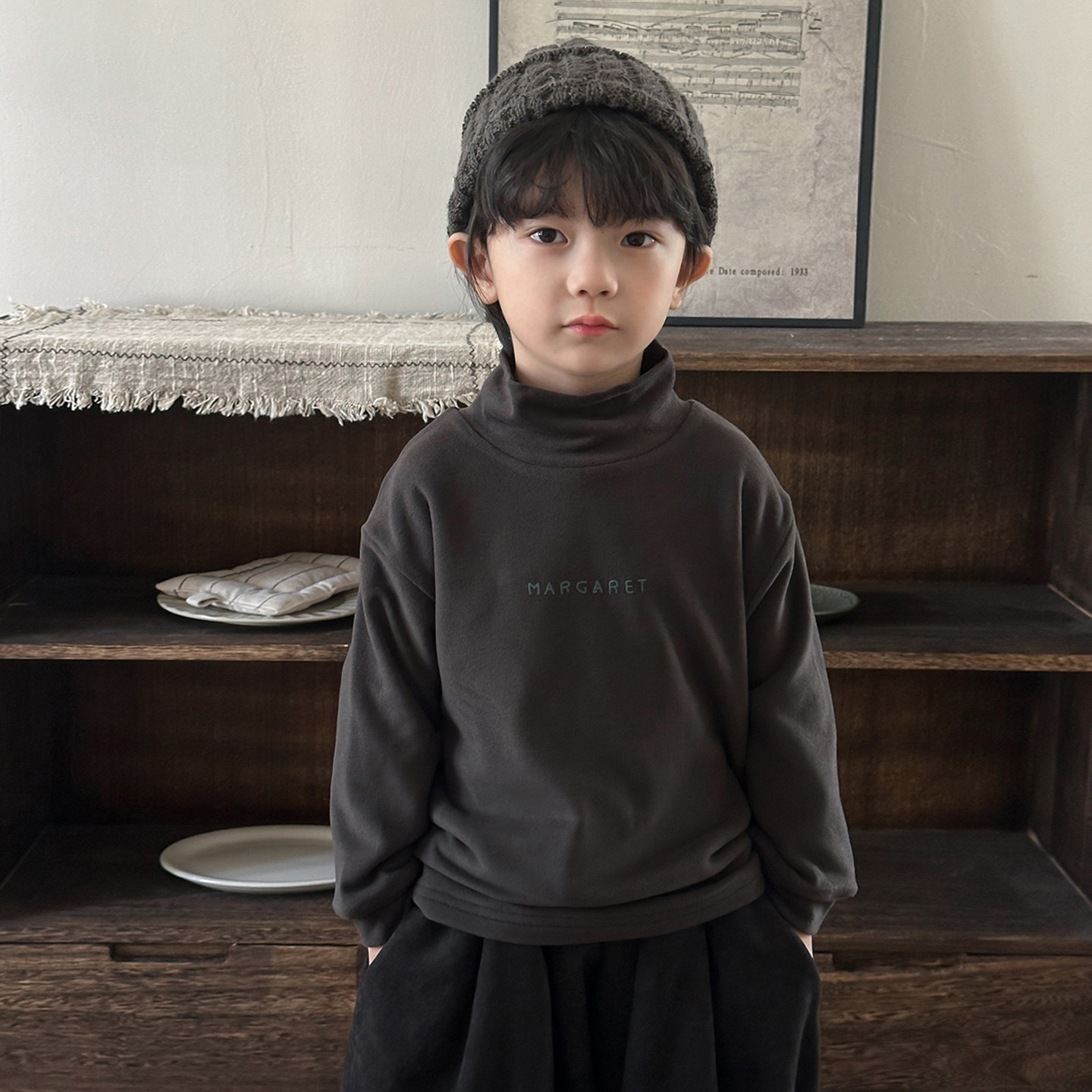 暮晨家新款冬装2025男童加厚高领打底衫中小童保暖字母内搭上衣,淘宝优惠券,粉丝福利购,淘宝优惠卷