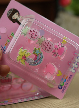 儿童戒指卡通戒指可爱女孩公主水钻水晶戒指儿童饰品戒指宝宝礼物