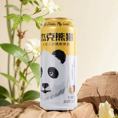 杰克熊猫精酿啤酒精酿小麦白啤酒果味啤酒茶啤1L*6听整箱礼盒装 - 图3