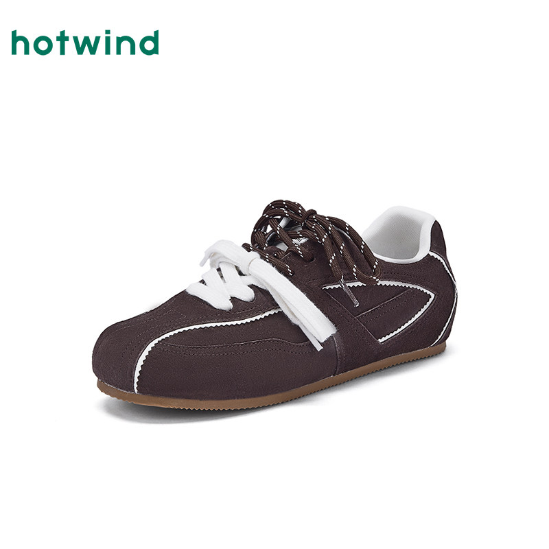 热风复古德训鞋女鞋2026年春季新款增高显瘦休闲鞋户外运动慢跑鞋,淘宝优惠券,粉丝福利购,淘宝优惠卷