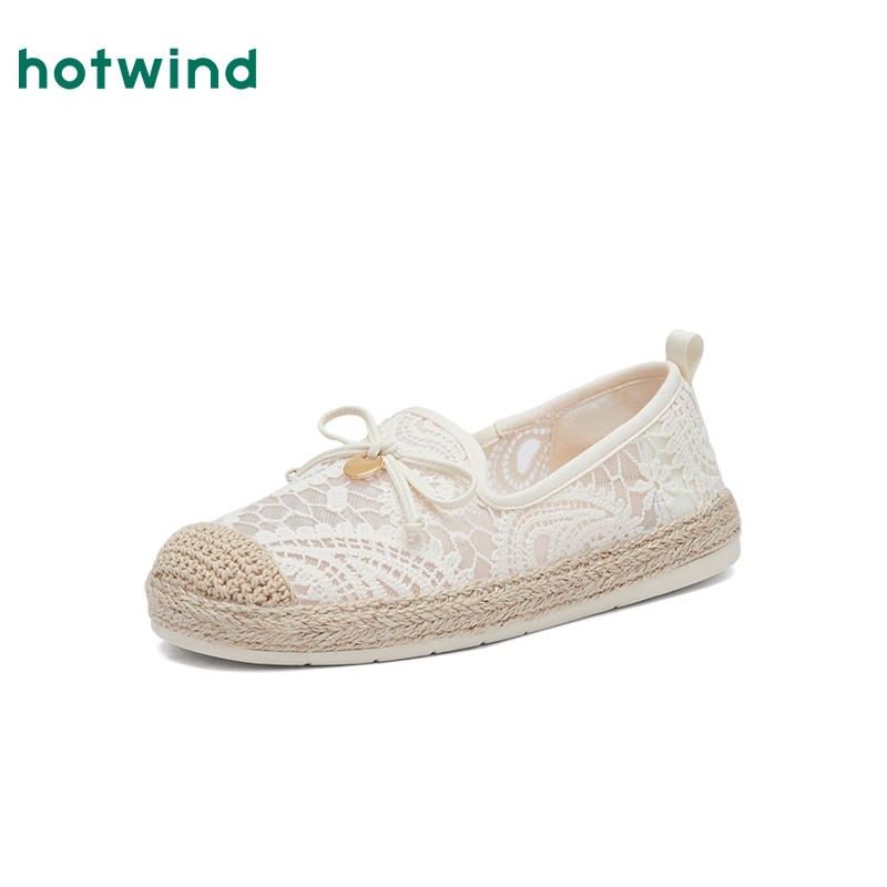 热风平底渔夫鞋女款2026年春季新款网面透气懒人鞋百搭日常单鞋,淘宝优惠券,粉丝福利购,淘宝优惠卷