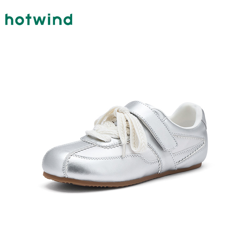 热风薄底德训鞋女2026年春季新款芭蕾风休闲板鞋百搭轻便女鞋子,淘宝优惠券,粉丝福利购,淘宝优惠卷