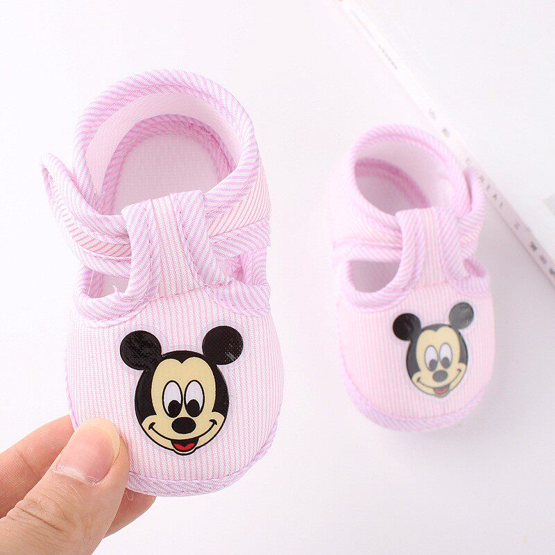 0-1岁婴儿鞋春秋季软底学步鞋3-6-9个月男女宝宝布鞋新生儿鞋透气