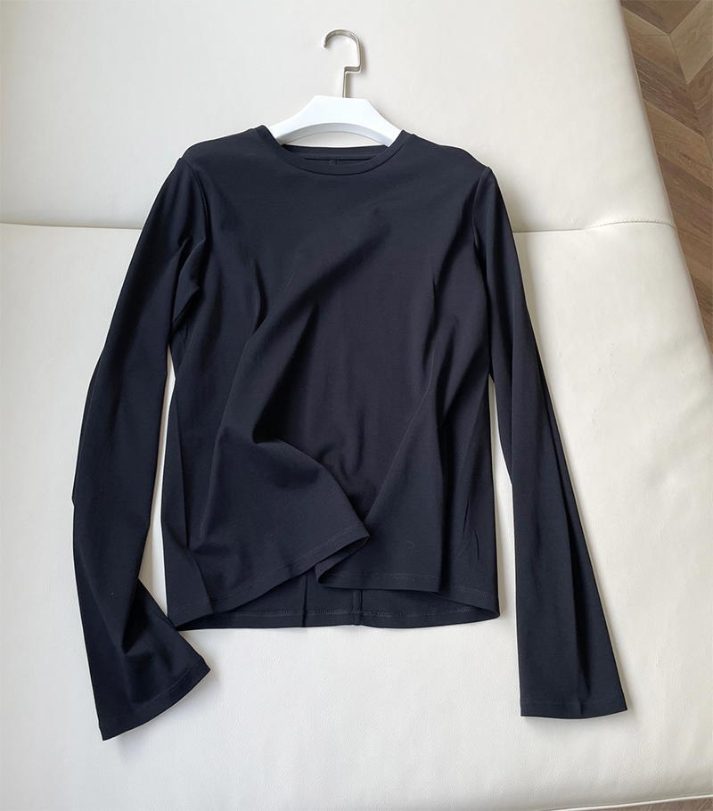 R'ow 经典B囤 舒适百搭 实穿耐看~ 基础腔调打底 后中缝长袖T恤 - 图3