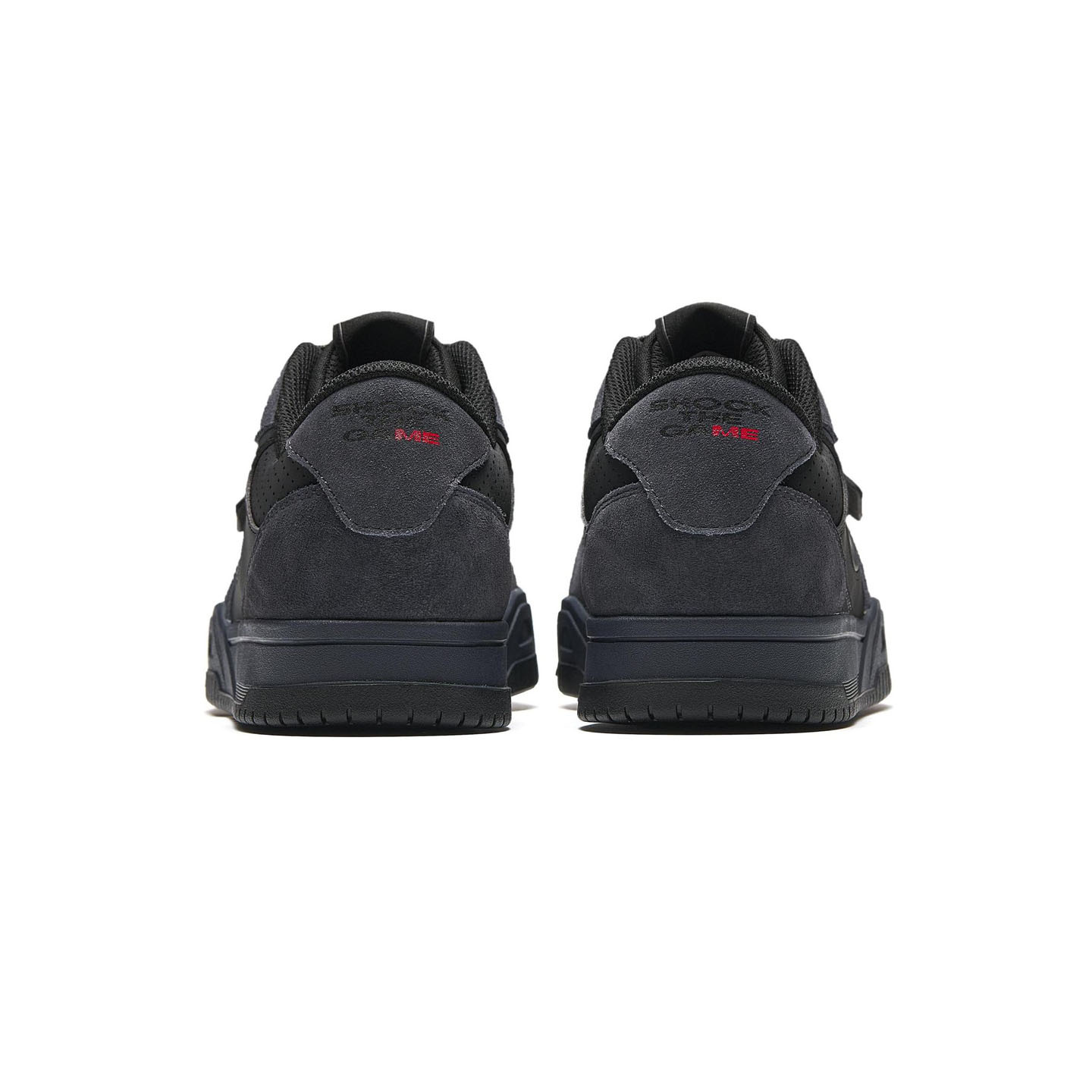 Anta安踏 STG 黑灰 包裹性防滑耐磨 低帮 板鞋 男款 912521801S-3 - 图3