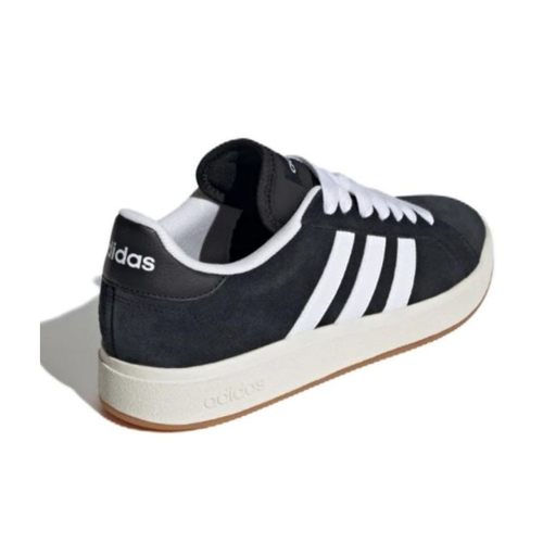 Adidas Grand Court Base 00s 防滑轻便 低帮 板鞋 男女同款 黑白 - 图2