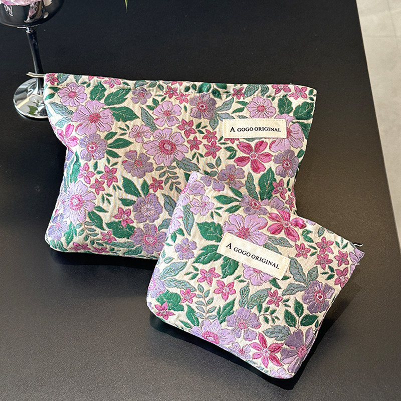 ins雏菊化妆包女姨妈巾收纳包口红内胆包便携洗漱包小方包钱包,淘宝优惠券,粉丝福利购,淘宝优惠卷