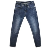 INS Workmanship Pocket Pocket Wash Blue Foot Jeans Jean's Spring и Summer New Hanxiu Social Guy Youth
