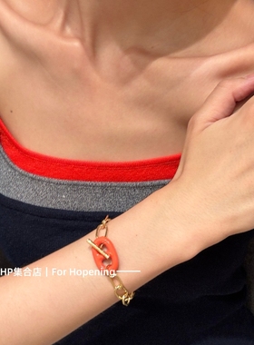 高级感猪鼻子手链简约风滴油