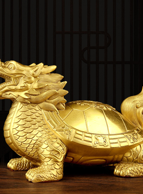 原创铜龙头龟摆件铜龙龟摆件