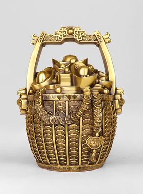 纯铜玄关开业礼品桌面摆件