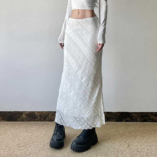 Pure lust ແບບ twill jacquard slit ຮ້ອນເດັກຍິງ