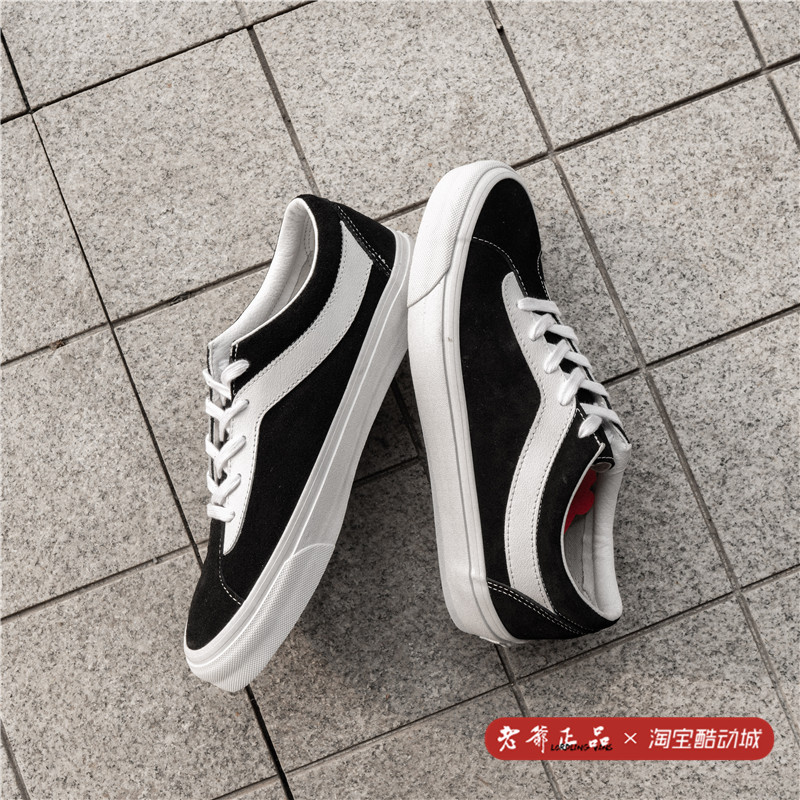 VANS Bold Ni黑白低帮男女情侣帆布板鞋VN0A3WLPOS7-图1