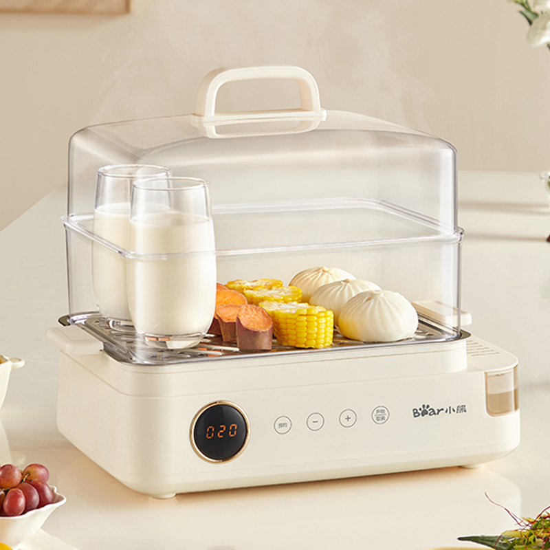 小熊电蒸锅多功能家用三层大容量蒸锅预约定时保温不锈钢早餐神器,淘宝优惠券,粉丝福利购,淘宝优惠卷