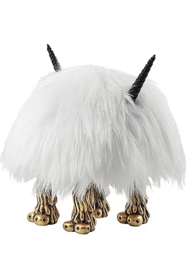 现代样板间人型摆件卡通小花猫几何个性轻奢客厅酒柜电视柜装饰品