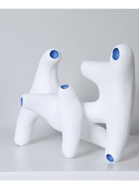 创意抽象异形几何摆件现代简约拐角个性小众样板间售楼处桌面摆件