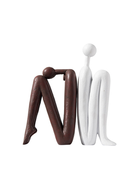 圆头火柴人摆件现代简约风格酒店样板房间家居客厅玄关北欧装饰品