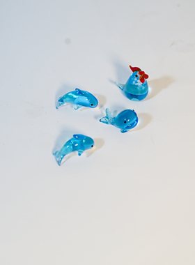 淄博新款琉璃个性小众礼物手工制作家居小动物摆件