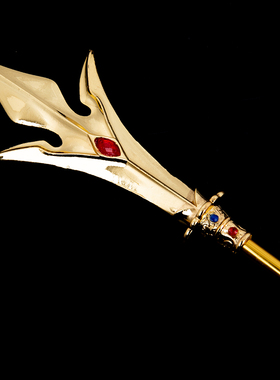 康盛合金法器配件杨戬三叉戟配件