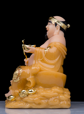 土地财神爷像土地公大肚财神摆件